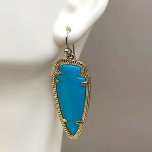 Kendra Scott Turquoise Arrow Head Dangle "SINGLE" Earring